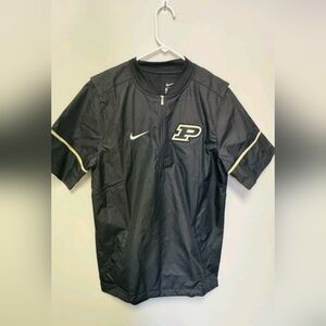 Purdue Boilermakers Nike Sideline Quarter-Zip Short Sleeve Hot Jacket - Black S